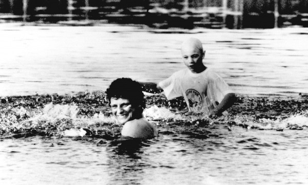Terry & Greg swimming 