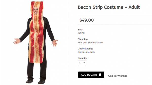 Bacon Strip Costume for Adults and Kids   Halloween Costumes