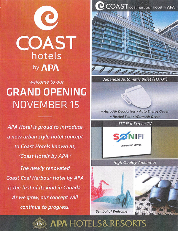 COAST Hotels Grand Openning