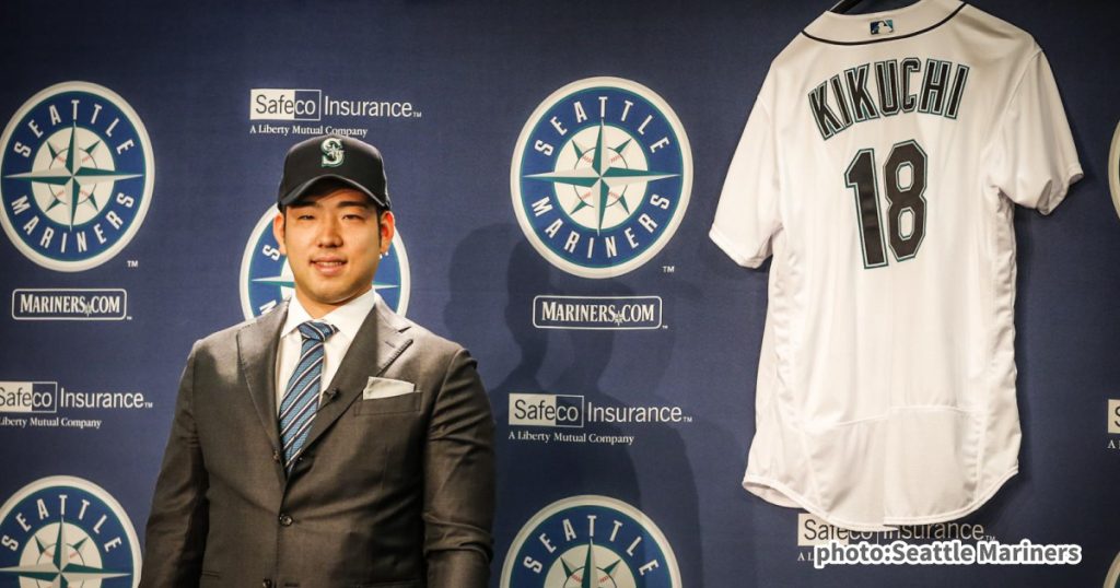 MLBオーセンティックユニフォーム　シアトルマリナーズ　菊池雄星　XL 菊池雄星投手】シアトル・マリナーズと正式契約！T-Mobile Park 応援