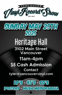 バンクーバー・ビニールレコード・ショー(Vancouver Vinyl Record Show)2025 @ Heritage Hall