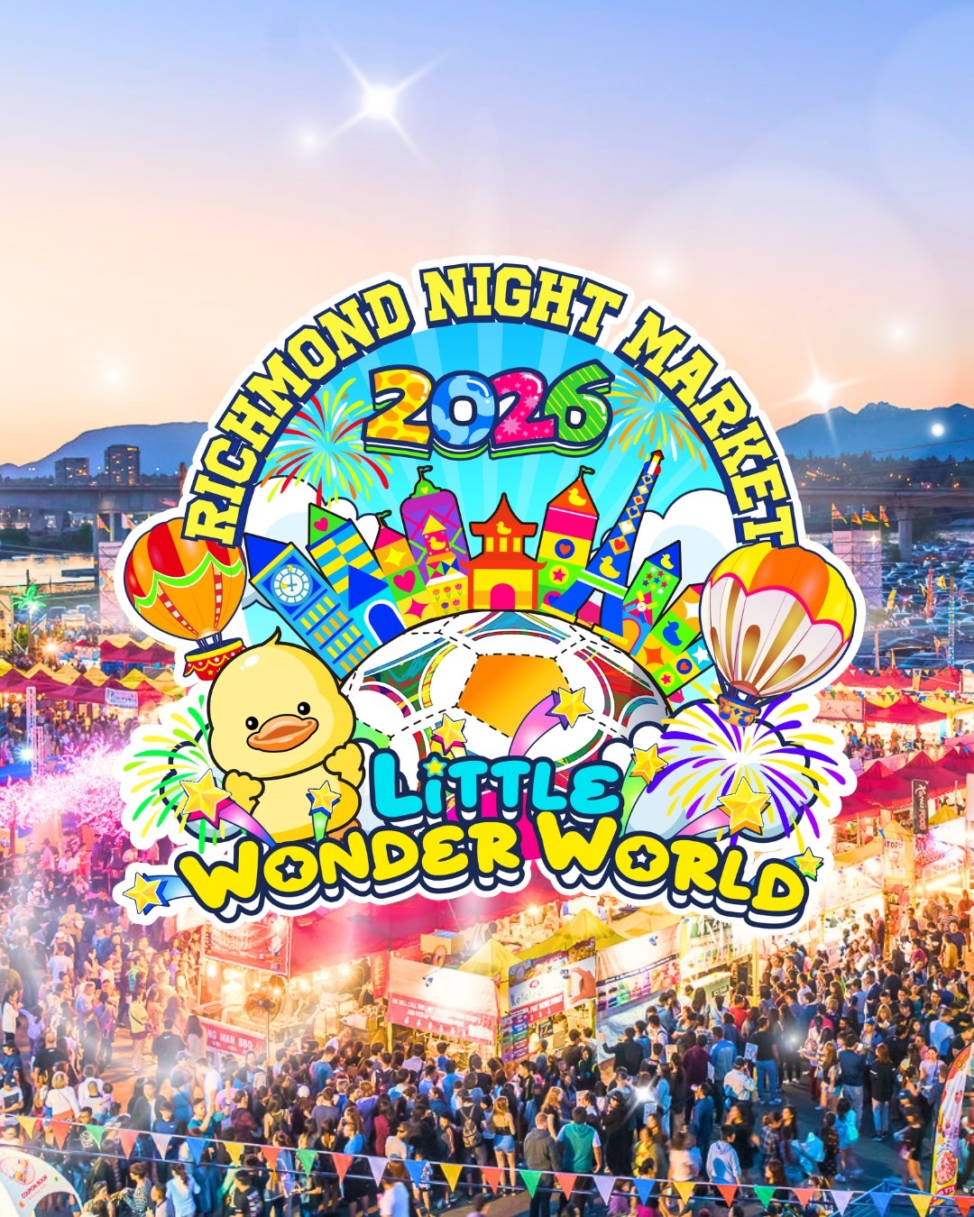 七夕シャンパン今日はパーリーナイト！ ZIPLINEが今年も登場！北米最大級の夜市リッチモンドナイトマーケット4