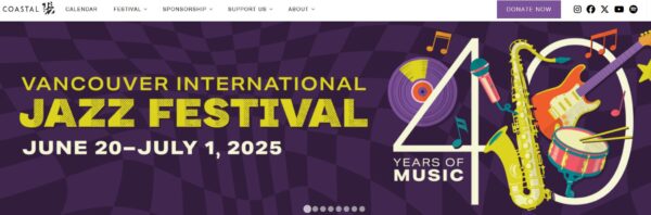 バンクーバー国際ジャズフェスティバル(Vancouver International Jazz Festival)2025 @ バンクーバー各所
